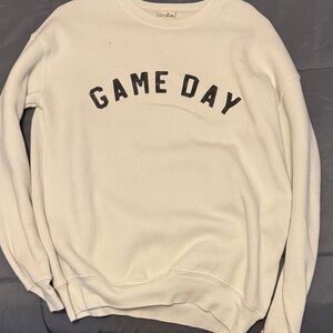 White 'Game Day' Sweatshirt